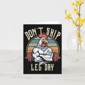 Spieren Kip Grappige Gym Workout Legs Niet Skip L Kaart (Gele Bloem)