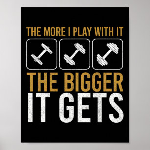 Spieren Krijgen Grotere Bodybuilding Gym Workout G Poster