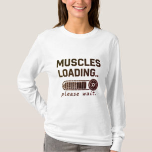 Spieren Laden Even Geduld Komische Gym T-shirt Met