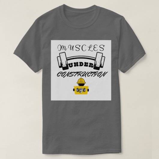 Spieren Under Construction Gym wear Gym trainer Ex T-shirt (Design voorkant)