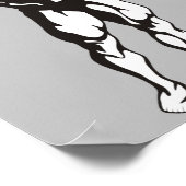 spieren voor lichaamsbouw man mens poster (Hoek)