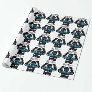 spieren zo sterk als belachelijk grappig cadeaupapier