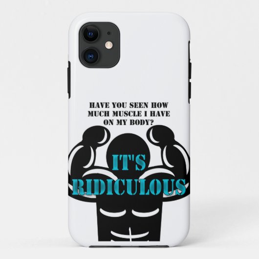 spieren zo sterk als belachelijk grappig Case-Mate iPhone case (Achterkant)