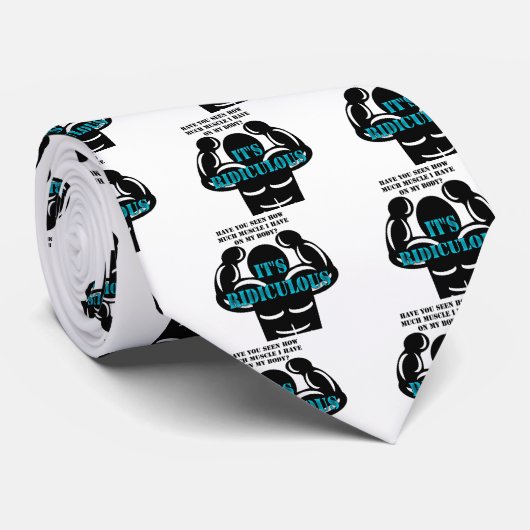 spieren zo sterk als belachelijk grappig stropdas (Opgerold)