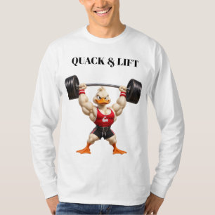 Spierente Eend Bodybuilder – Geen Gehakkel, Alleen T-shirt