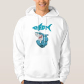 spierhaai hoodie (Voorkant)