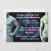 Spierjongens Aangepaste uitnodiging (Voorkant)