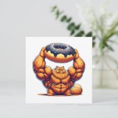 Spierkat die Donut optilt (Staand voorkant)