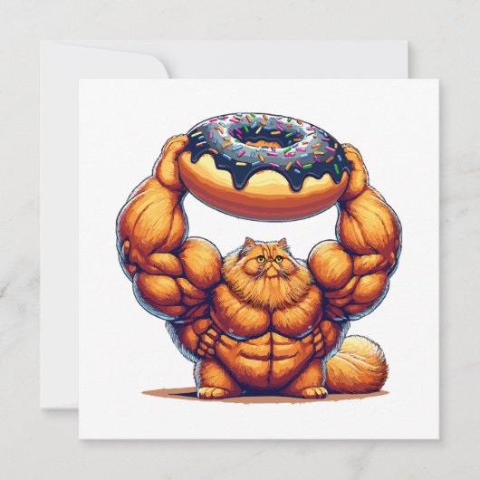Spierkat die Donut optilt (Voorkant)