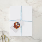 Spierkat die Donut optilt Cadeaulabel (Met Touw)