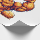 Spierkat die Donut optilt Cadeaupapier (Hoek)