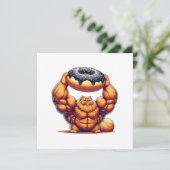 Spierkat die Donut optilt Kaart (Staand voorkant)