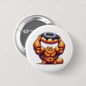 Spierkat die Donut optilt Ronde Button 5,7 Cm (Voorkant /achterkant)