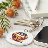 Spierkat die Donut optilt Sleutelhanger (Voorkant Rechts)