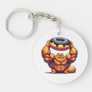 Spierkat die Donut optilt Sleutelhanger