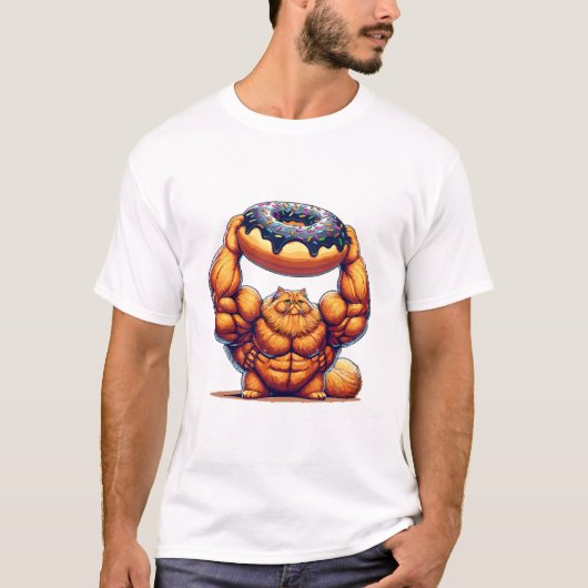 Spierkat die Donut optilt T-shirt (Voorkant)