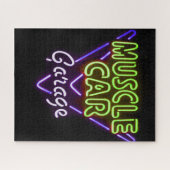 Spierkraag Neon Sign Blauw Groen Legpuzzel (Horizontaal)