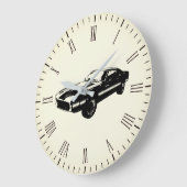  spierkraan Silhouette wandklok (Hoek)