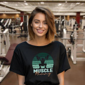 Spiermama, Gym, Groene  Regenboog T-shirt