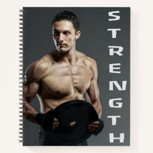 Spierman Kracht Gewicht Hef Gym Workout Notitieboek