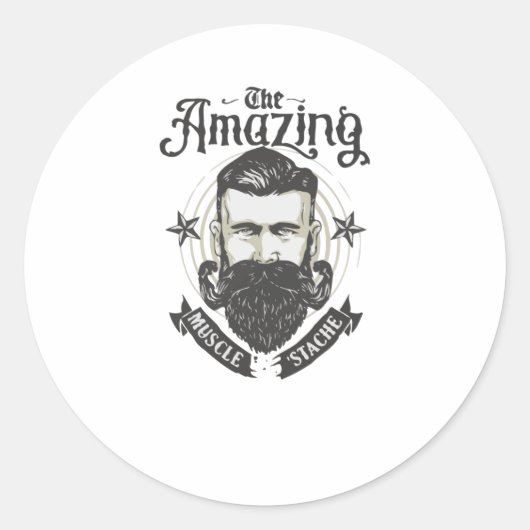 Spierpijn Ronde Sticker (Voorkant)