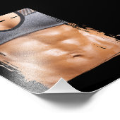 Spierpijn Vrouw fitness Vrouw Foto Afdruk (Hoek)