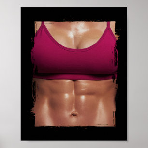 Spierpijn Vrouw fitness Vrouw Poster