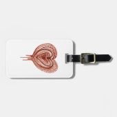 Spierpomp (hart) tekening bagagelabel (Voorkant horizontaal)