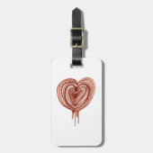 Spierpomp (hart) tekening bagagelabel (Voorkant verticaal)