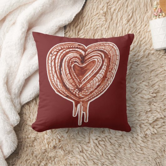 Spierpomp (hart) tekening kussen (Deken)
