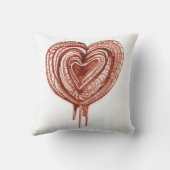 Spierpomp (hart) tekening kussen (Achterkant)