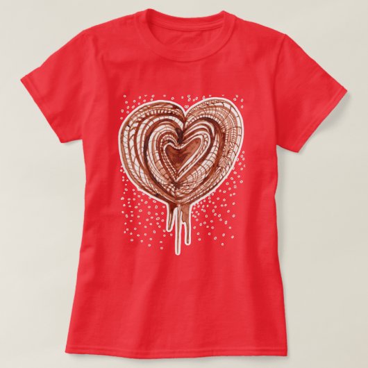 Spierpomp (hart) tekening t-shirt (Design voorkant)
