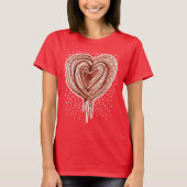 Spierpomp (hart) tekening t-shirt (Voorkant)