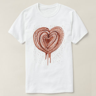 Spierpomp (hart) tekening t-shirt
