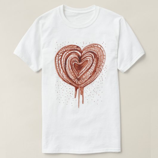Spierpomp (hart) tekening t-shirt (Design voorkant)