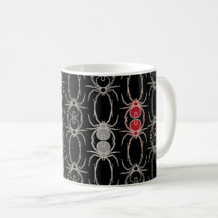 Spiers - Bat Black en Bone White Koffiemok