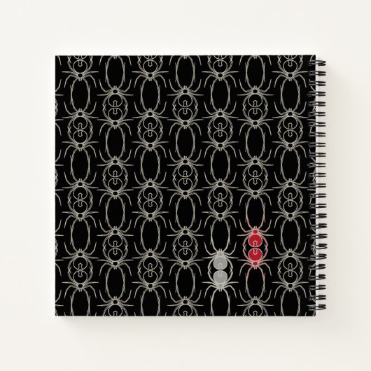 Spiers - Bat Black en Bone White Notitieboek (Achterkant)