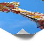 Spiers van La Sagrada Familia in Barcelona, Spanje Poster (Hoek)