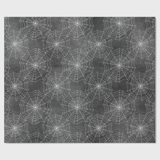 Spiers webontwerp spookachtig, griezelig en leuk cadeaupapier (Vlak)