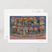 Spierschokken, Alabama - Grote lettertjes Briefkaart (Voorkant / Achterkant)