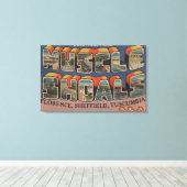 Spierschokken, Alabama - Grote lettertjes Canvas Afdruk (Insitu (Houten vloer))