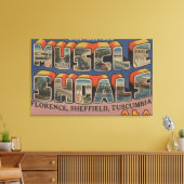 Spierschokken, Alabama - Grote lettertjes Canvas Afdruk (Insitu (Woonkamer))