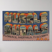 Spierschokken, Alabama - Grote lettertjes Poster (Voorkant)