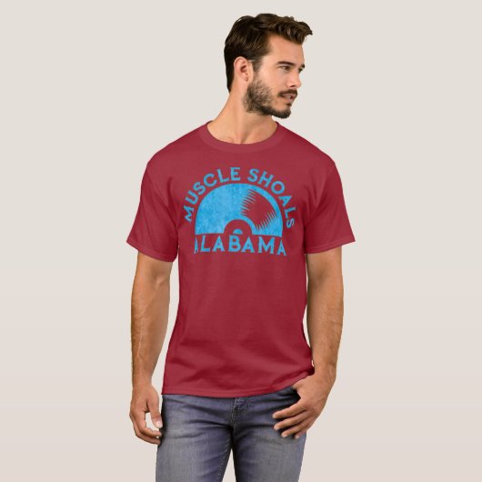 Spierschokken Alabama Music City Recording T-shirt (Voorkant volledig)