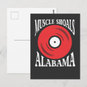 Spierschokken Alabama - Muziek vinylplaat Gift Briefkaart (Voorkant / Achterkant)