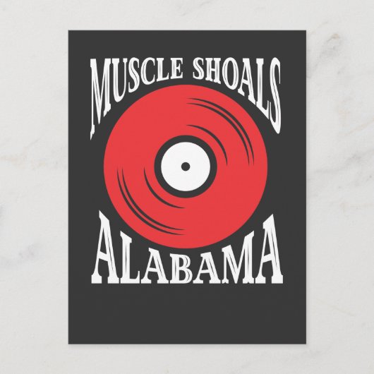Spierschokken Alabama - Muziek vinylplaat Gift Briefkaart (Voorkant)
