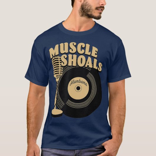 Spierschokken Alabama Vinyl Record Muziek T-shirt (Voorkant)