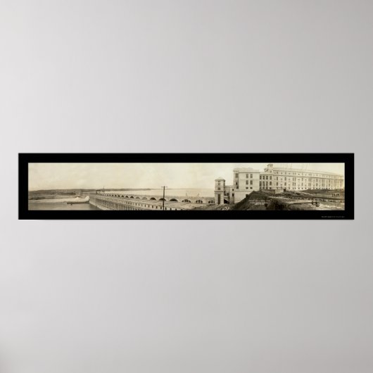 Spierschokken Dam Foto 1926 Poster (Voorkant)