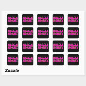 Spierslijmvliezen Vierkante Sticker (Vel)