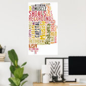 Spierspasmen, Alabama Poster (Thuiskantoor)